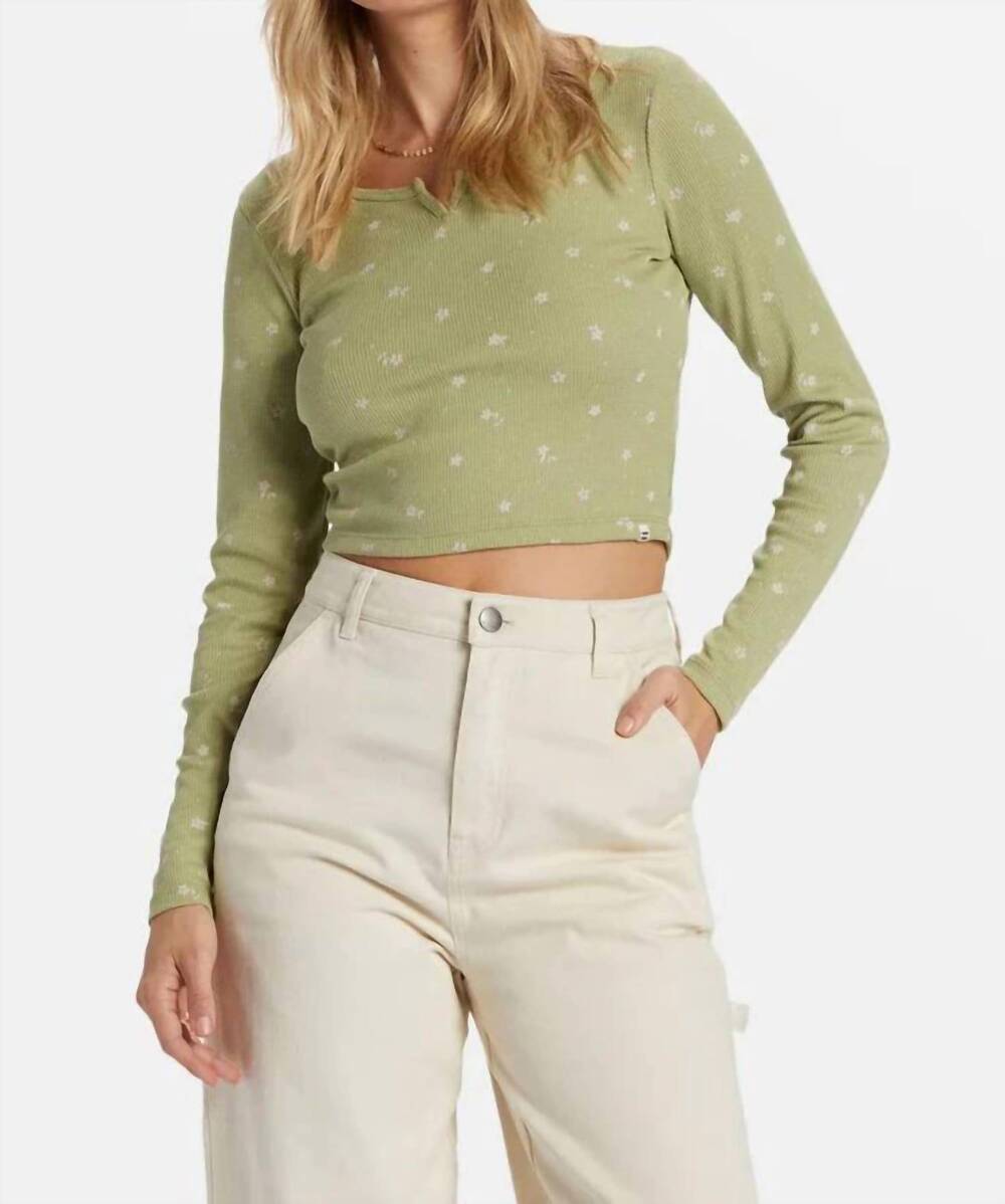 NEW BILLABONG reese thermal top in blue smoke